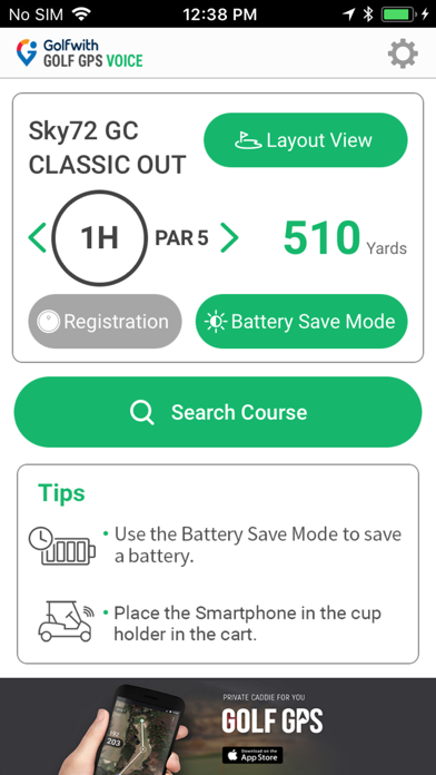 Golfwith:Golf GPS VOICE screenshot 2