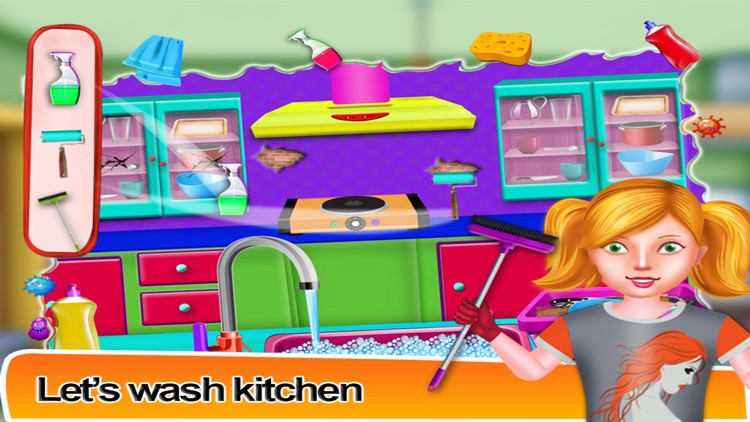 Princess Room Cleaning Games for Girls screenshot-3