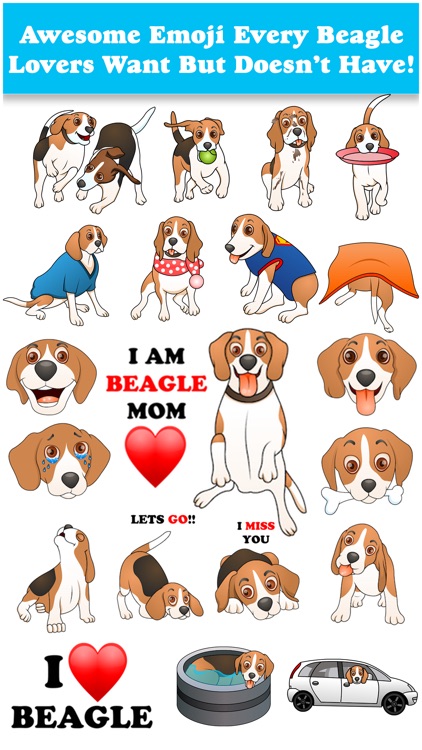 BeagleMoji - Cute Beagle Emojis & Stickers