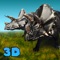 Become a Triceratops - large and powerful dinosaur