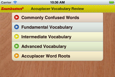 Accuplacer Verbal Prep Flashcards Exambusters screenshot 2