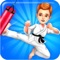 Kung fu Boy practice the kung fu and some other martial arts to get ready against bullying