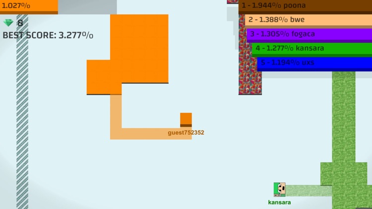 Endless Paper.io - Never Ending Color Dot Eater