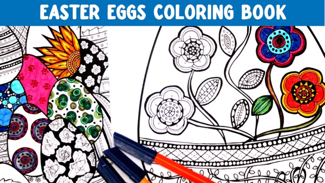 Easter Eggs Coloring Book! Draw, Color &