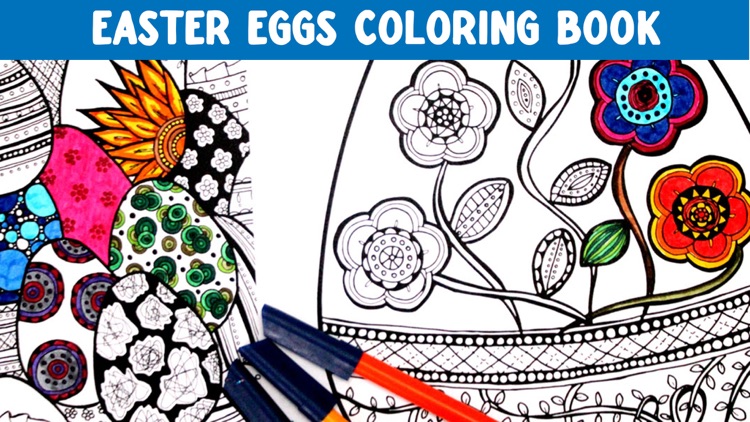 Easter Eggs Coloring Book! Draw, Color & Paint