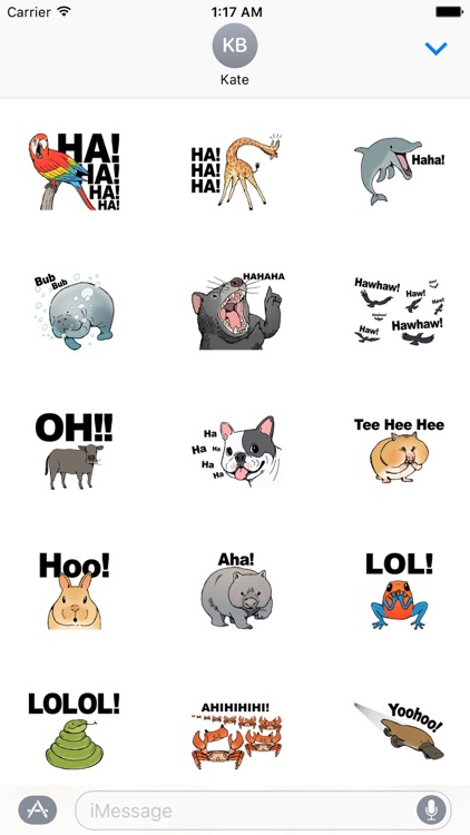 Funny Animals Laugh Emoji