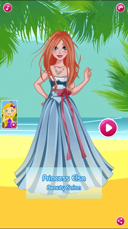 Princess Elsa Beauty Salon — Dress up girls games