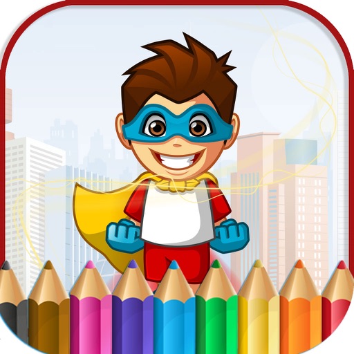Super Hero Coloring Book iOS App