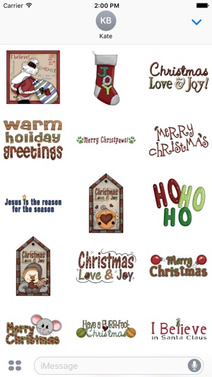 Christmas Stickers #2 for iMessage