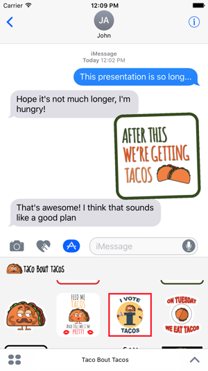 Taco Stickers for iMessage(圖3)-速報App