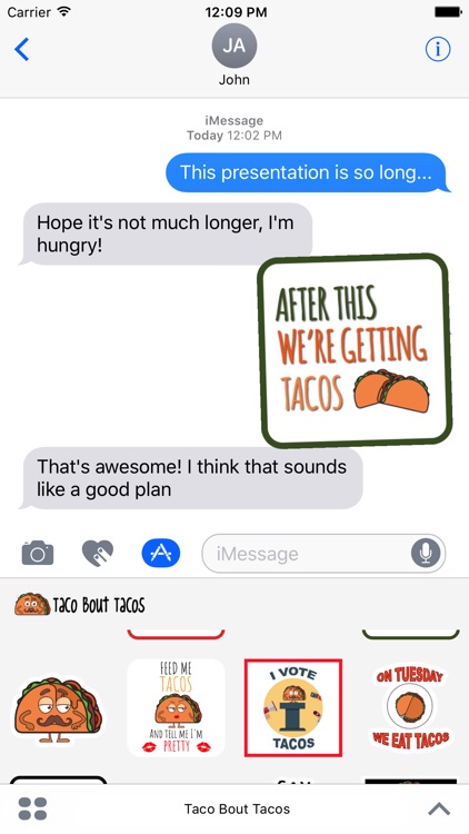 Taco Stickers for iMessage