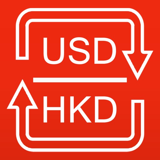USD HKD currency converter icon