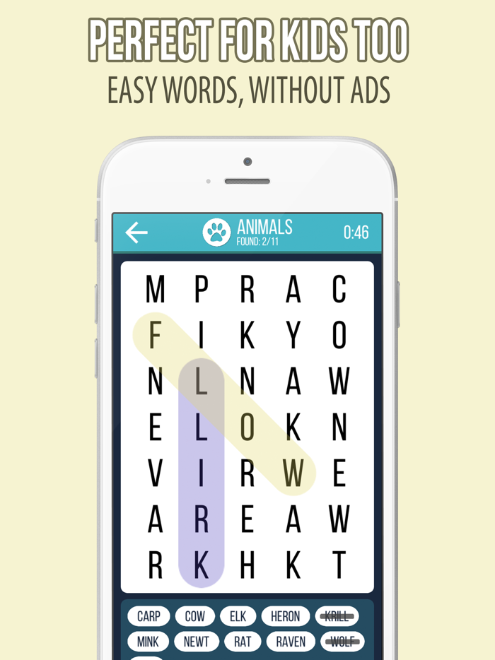 Infinite Word Search Game
