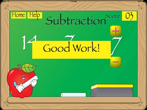 Subtracting 7 screenshot 2