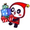 Merry Christmas Panda - Animated Emoticons