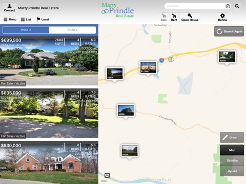 Marty Prindle Real Estate for iPad screenshot 2