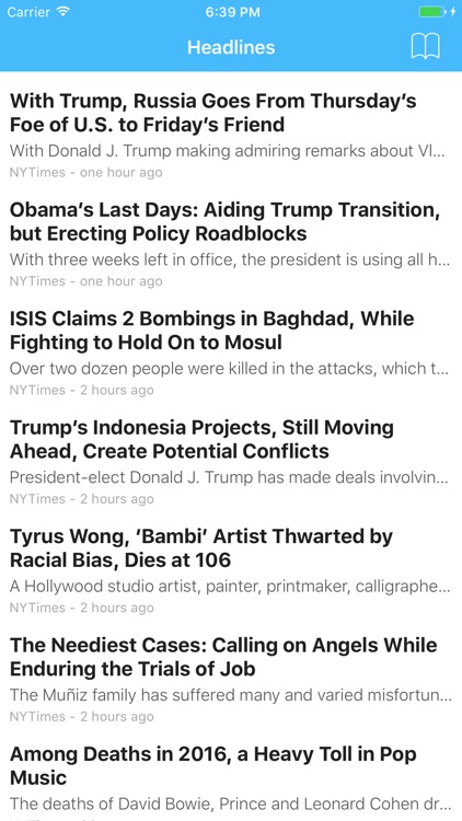 Headlines: Simple RSS Reader