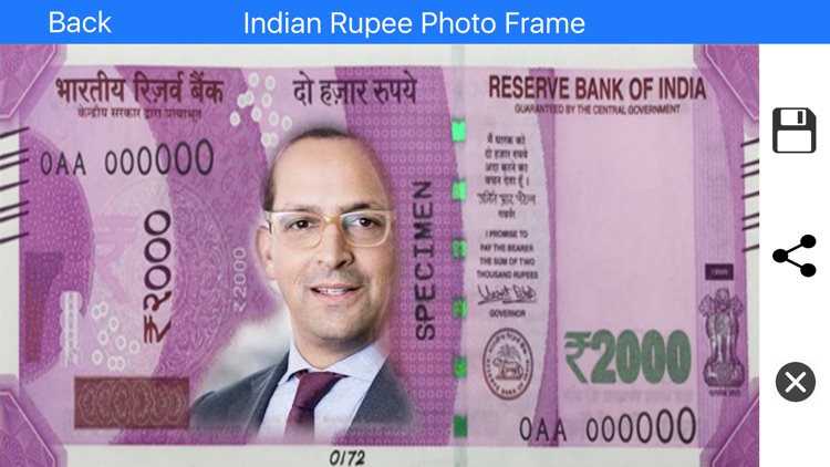 Indian Note Photo Frame
