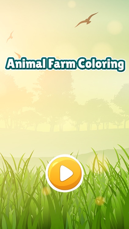 Animal in farm coloring book games for kids