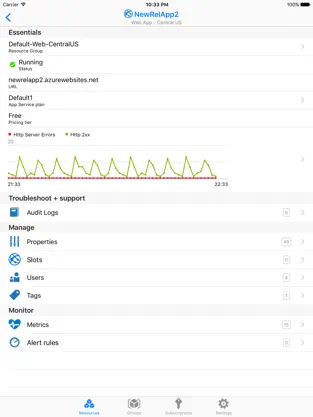 Captura 3 Console for Microsoft Azure iphone