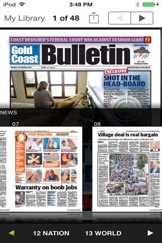 The Gold Coast Bulletin Newspaper Edition for iPad screenshot 2