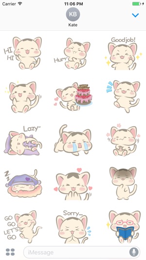 Irving The Lazy Meow English Stickers(圖1)-速報App