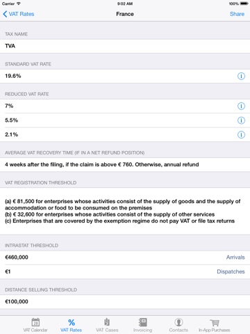 VATlib for iPad screenshot 2