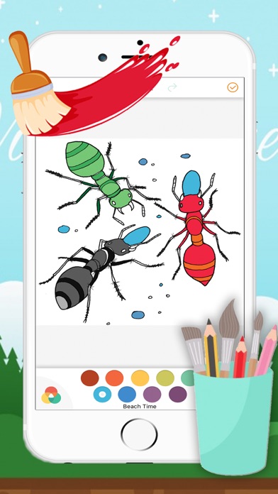 How to cancel & delete Ant Coloring Page Drawings Book for kids from iphone & ipad 1