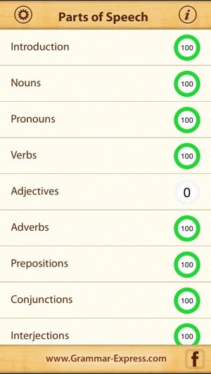 Grammar Express: Parts of Speech Lite