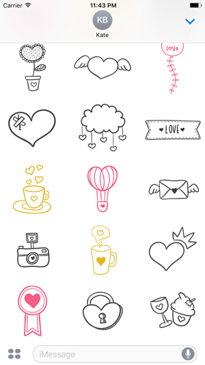 LOVe DOODLe Stickers for iMessage