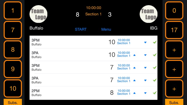 Openball Statistic Input