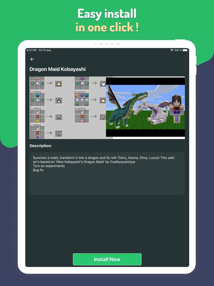 MinerCraft Addons, Map, Skins