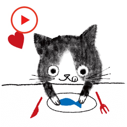 Black Cat Animated Stickers icon