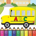 ABC Learning My Alphabet School Bus Coloring Book