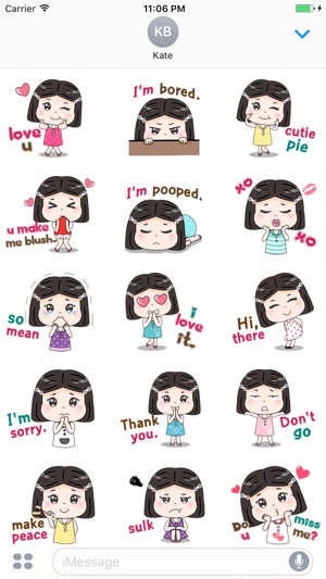 Sophia The Easygoing Girl English Stickers(圖1)-速報App