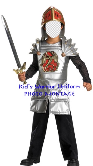 Kid’s Warrior Uniform Photo Montage