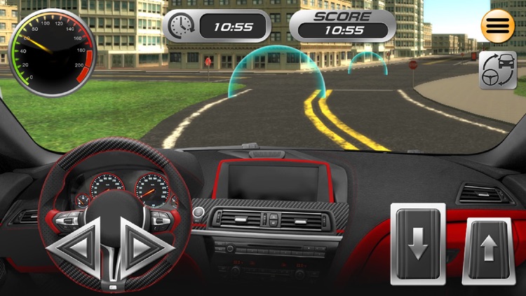 Driving 3D Sport Car in City