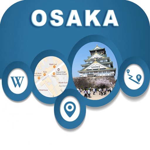 Osaka Japan Offline City Maps Navigation & Transit icon