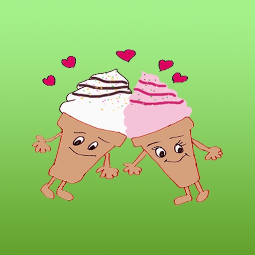 The Happy Ice Cream Stickers Icon