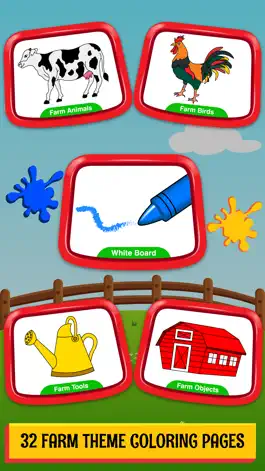 Game screenshot Farm Animals Coloring Book for Kids & Preschoolers hack