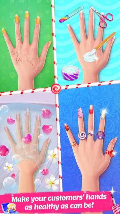 CANDY NAIL ART - SWEET SPA FASHION GAME 1.3 IOS GAME GIẢI TRÍ CANDY NAIL ART - SWEET SPA FASHION GAME 1.3 IOS