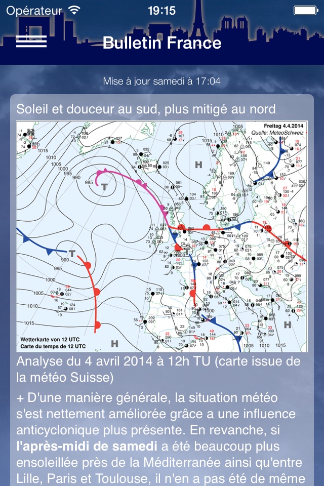 Météo Paris screenshot 2