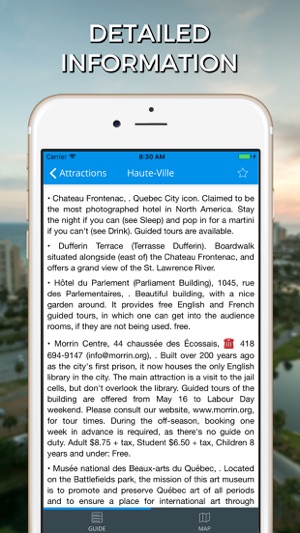 Quebec Travel Guide with Offline Street Map(圖2)-速報App