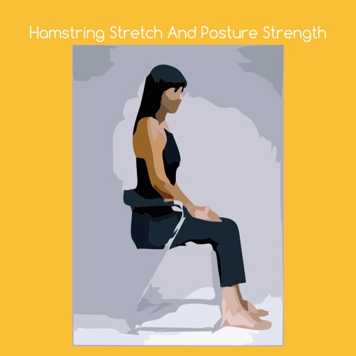 Hamstring stretch and posture strength icon