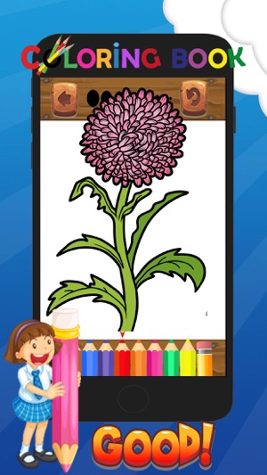 Flower Crayon Coloring Pages Game For Kindergarten(圖4)-速報App