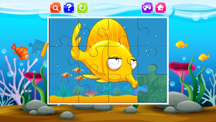 Sea Ocean Animals Jigsaw Puzzle Game For kids