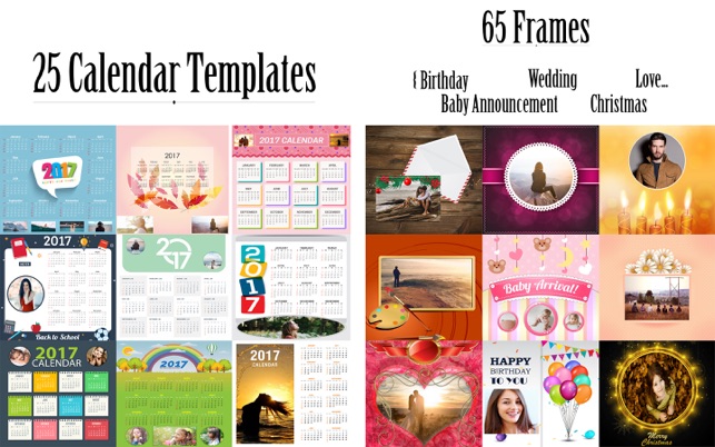 Photo Calendar 2017- Collage with Beautiful Images(圖5)-速報App