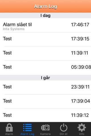 LOCKON alarm screenshot 2