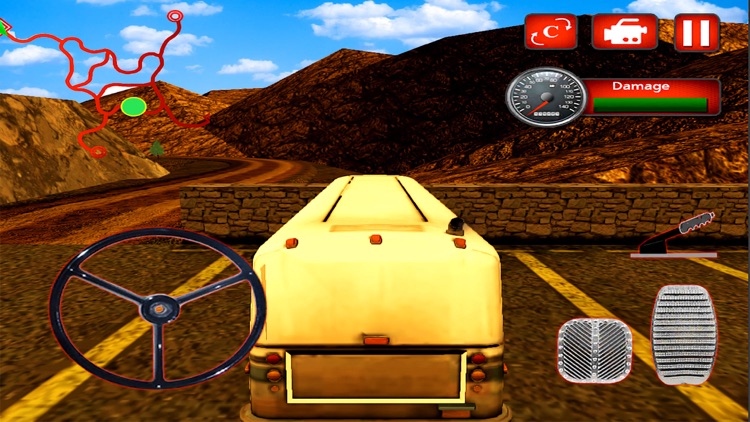 Off-Road Desert Bus Drive : 3D Parking Simulator screenshot-3