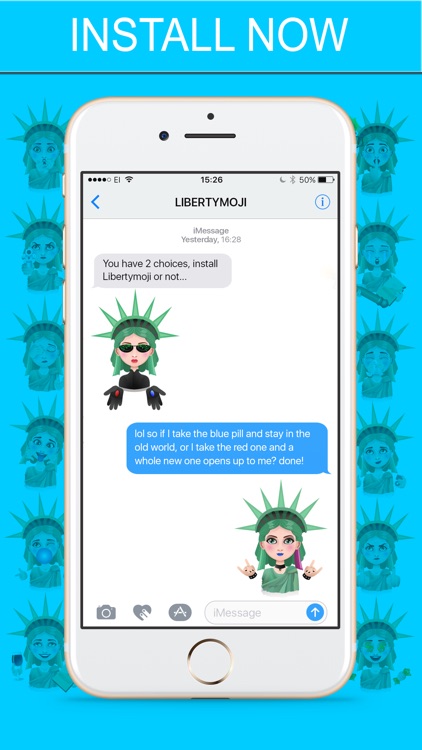 LibertyMoji - The Statue of Liberty emoji app screenshot-4